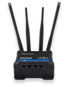 Маршрутизатор промышленный RUT950 LTE 2 SIM WAN 3xLAN Wi Fi 802 11b g n MIMO 2x2 Teltonika networks