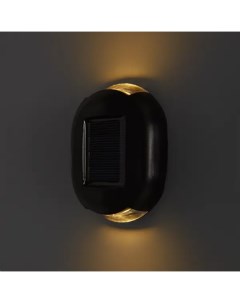 Светильник настенный поликристаллический уличный на солнечных батареях OSL 008 IP54 цвет черный тепл Без бренда