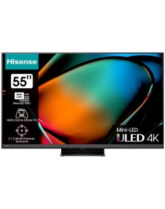 Телевизор 55 55U8KQ 4K Ultra HD 3840x2160 Smart TV серый Hisense