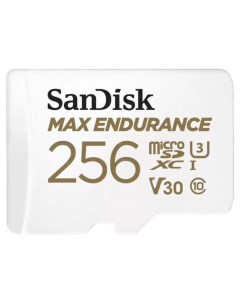 Карта памяти Micro SecureDigital 256Gb MAX Endurance microSDXC class 10 UHS 1 U3 V30 SDSQQVR 256G GN Sandisk