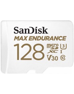 Карта памяти Micro SecureDigital 128Gb MAX Endurance microSDXC class 10 UHS 1 U3 V30 SDSQQVR 128G GN Sandisk
