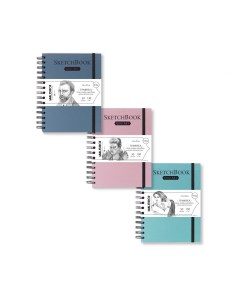 Скетчбук для графики "GrafArt white" 15x20 см 50 л 130 г, маренго Малевичъ