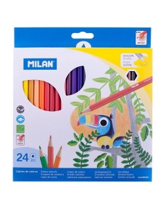 Набор карандашей цветных 24 цв в картонной упаковке Milan