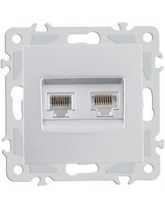 Розетка телефонная RJ 11 Ethernet RJ 45 Arte milano