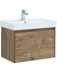 Мебель для ванной Nova Lite 75 см дуб рустикальный 1 ящик Aquanet