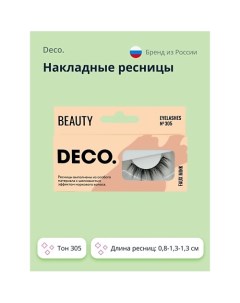 Накладные ресницы с эффектом норки 305 1 0 Deco