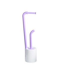 Стойка для ёршика и туалетной бумаги Wendy FX 7032 49 69 см пластик цвет фиолетовый Fixsen