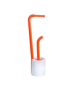 Стойка для ёршика и туалетной бумаги Wendy FX 7032 93 69 см пластик цвет оранжевый Fixsen