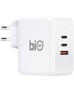 Сетевое Зарядное Устройство GaN USB A 2 USB C PowerDelivery 100 Вт белый BXP GAN PD A2C 100W Bion
