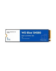 Твердотельный накопитель WD SSD Blue SN580 NVMe 1000GB M 2 22x80mm NVMe PCIe 3 0 x4 3D TLC R W 3500  Western digital