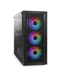 Корпус Miditower EVO 5001A EVO800 ATX БП EVO800RGB с вент 12 см 2 USB 1 USB3 0 HD Audio черный 3 вен Exegate