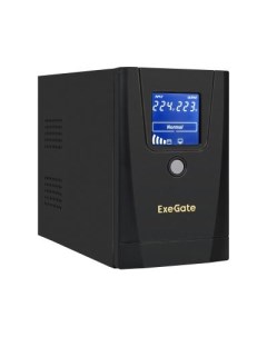 ИБП Power Smart ULB 650 LCD AVR 1SH 2C13 650VA 360W LCD AVR 1 Schuko 2 C13 металлический корпус Blac Exegate