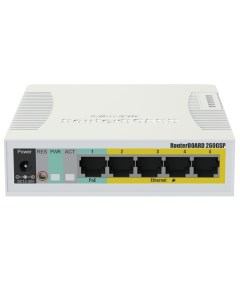 Коммутатор RouterBoard RB260GSP управляемый 5xGbLAN PoE Mikrotik