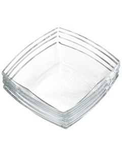 Салатник стекло прямоугольный 4 шт 16х16 см Tokio 53066B 4 Pasabahce