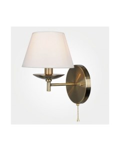 Настенный светильник с тканевым абажуром 60060 1 античная бронза Eurosvet