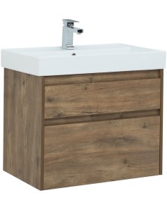 Мебель для ванной Nova Lite 75 см дуб рустикальный 2 ящика Aquanet