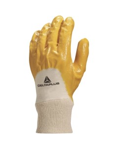 Перчатки х б с нитриловым покрытием NI015 желтые 10 XL Delta plus