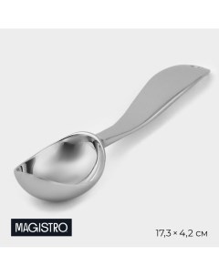 Ложка для мороженого volt 17 3 4 2 2 3 см нержавеющая сталь цвет серебряный Magistro
