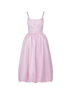 Розовое атласное платье Vivetta