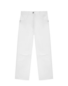 Белые джинсы прямого кроя Patrizia pepe
