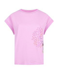 Розовая футболка с принтом Goddes Deha