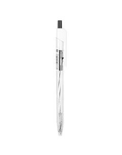 Ручка шариков Arrow EQ24 BK авт корп прозрачный белый d 0 7мм чернила черн 12 шт кор Deli