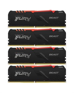 Оперативная память Fury Beast KF426C16BBAK4 32 DDR4 4x 8ГБ 2666МГц DIMM Ret Kingston