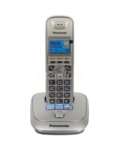 Радиотелефон KX TG2511RUN платиновый и черный Panasonic