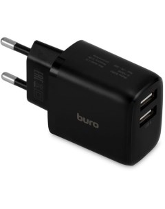 Сетевое зарядное устройство BUWH1 2xUSB 15 5Вт 3 1A черный Buro