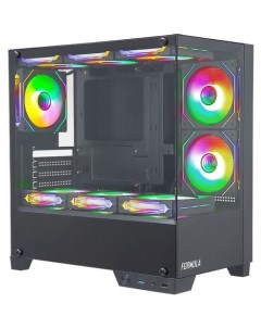 Корпус mATX Crystal Z1M Mini Tower без БП черный Formula