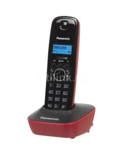 Радиотелефон KX TG1611RUR красный и черный Panasonic