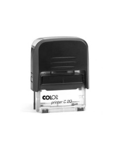 Текстовый штамп автоматический Printer C20 оттиск 38 х 14 мм прямоугольный синий Colop