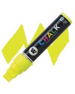 Маркер меловой CHALK 15 мм флуоресцентный Желтый Molotow