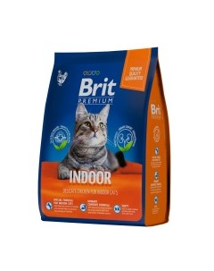 Premium Cat Adult Indoor Корм сух курица д кошек дом содержания 2кг Brit*