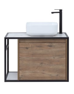 Мебель для ванной Nova Lite Loft 75 см R дуб рустикальный Aquanet