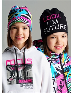 Шапка трикотажная для девочек, 2 шт в комплекте Playtoday tween