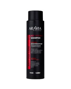 Шампунь мультикислотный против выпадения и ломкости волос acid intensive shampoo 420 мл Aravia professional