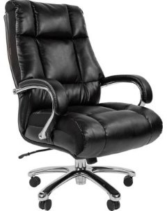 Офисное кресло 405 экокожа хромированный металл газпатрон 4 кл ролики BIFMA 5 1 механизм качания Chairman