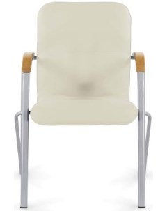 Кресло Samba CF 104 серый каркас накладки бук кожзам бежевый собрано 532760 Brabix