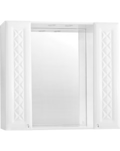 Зеркало шкаф Канна 90 С белый Style line