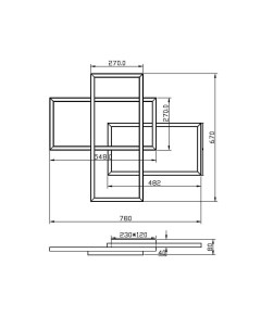 Потолочный светильник Rida 3000 4000К 78Вт MOD015CL L80WK Maytoni