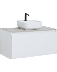Мебель для ванной Nova Lite 100 см белая Aquanet
