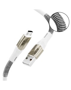 Кабель Micro USB USB 1 2м белый MERCEDES SPRING GCR UA31 GCR 52217 Greenconnect