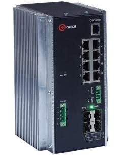 Коммутатор QSW 3310 12T I POE DC управляемый кол во портов 8x1 Гбит с кол во SFP uplink SFP 4x1 Гбит Qtech
