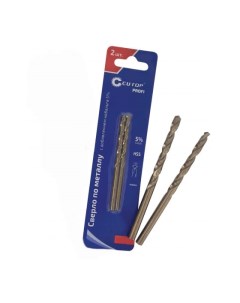 Сверло ⌀6.5мм x 101мм, Р6М5К5, по металлу,, 2шт. (48-380) Cutop