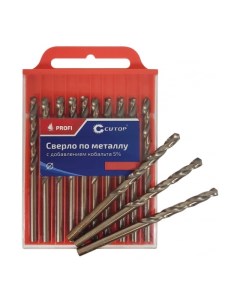 Сверло ⌀2.5мм x 57мм/30мм, Р6М5К5, по металлу,, 10шт. (48-25-10) Cutop