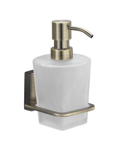 Дозатор для мыла Exter с держателем стекло матовый металл светлая бронза K 5299 Wasserkraft