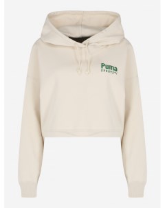 Худи женская Team Oversized Бежевый Puma