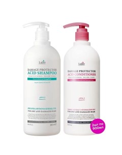 Шампунь и кондиционер для поврежденных волос Damage Protector Acid Shampoo Conditioner Lador