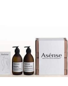 Подарочный набор парфюмированный лосьон и жидкое мыло для тела и рук аромат лемонграсса Asense